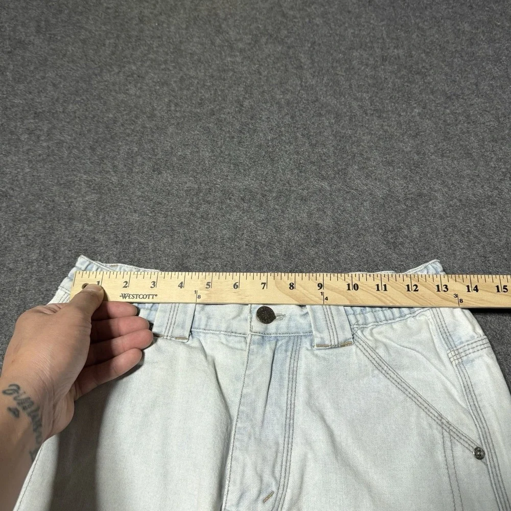 VTG 90s Levi's Sports Jeans RARE Utility Carpenter Denim Shorts Womens‎ 26 Retro